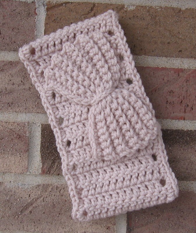 Headband Crochet Bow Linen UPDown Ear Warmer Head Wrap B11