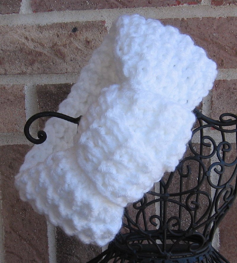 Headband Knit Hurdle Turban Knot White Ear Warmer Head Wrap F1