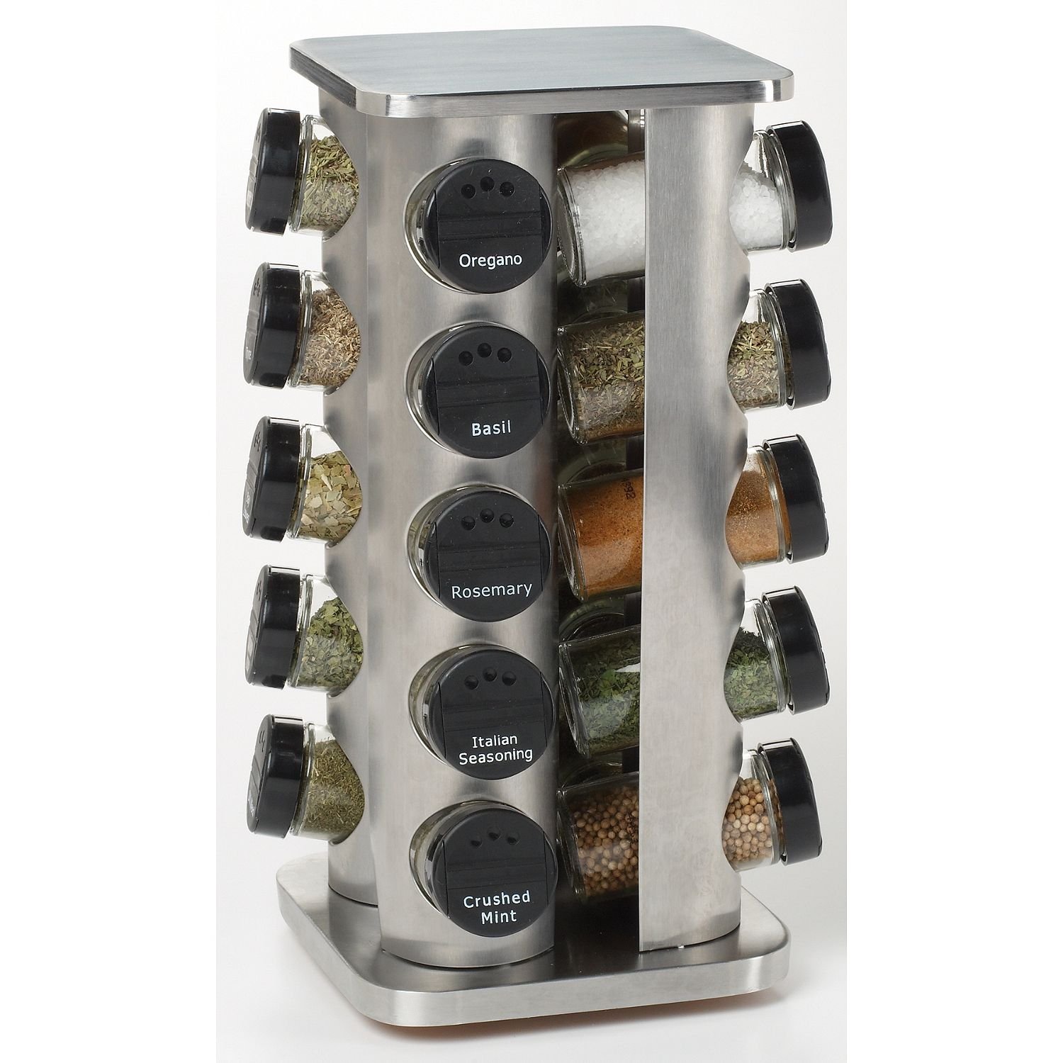Brushed Stainless Steel Spice Rack kamenstein brushed stainless steel rack with premium Brushed Stainless Steel Spice Rack kamenstein brushed stainless steel rack with premium