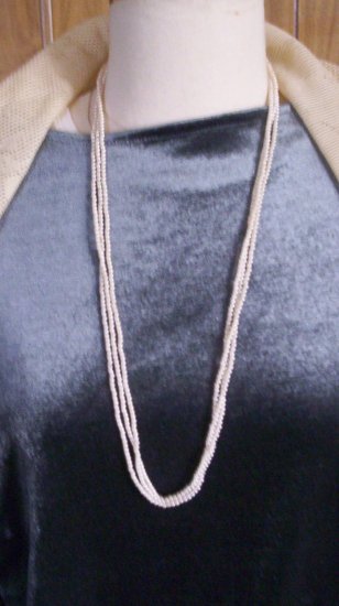 vintage 3-strand tiny faux pearl necklace
