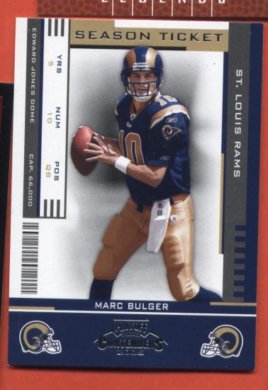 Marc Bulger #89 RAMS 2005 Playoff Contenders Season Ticket