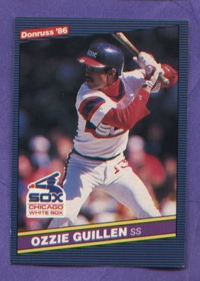 Ozzie Guillen #208 White Sox 1986 Donruss baseball card