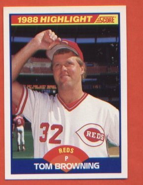 Tom Browning #658 Reds 1988 Score