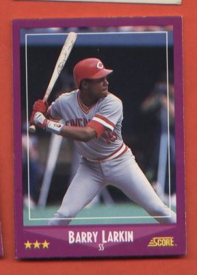 Barry Larkin #72 Reds 1988 Score