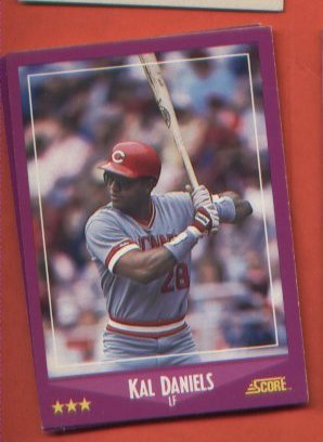 Kal Daniels #86 Reds 1988 Score