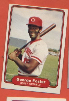George Foster #566 Reds 1982 Fleer