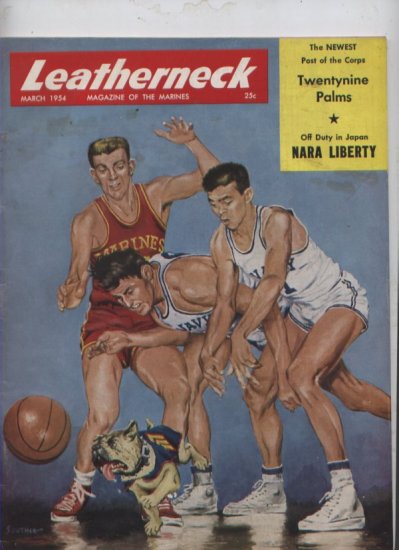 Leatherneck - magazine of the Marines from March 1954 Marilyn Monroe pinup