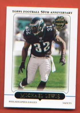 2005 Topps Football Card #20 - Michael Lewis EAGLES