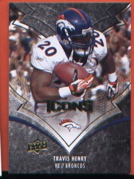 Travis Henry #29 BRONCOS 2008 UD ICONS