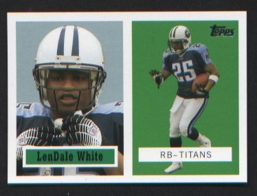 LenDale White 6 of 22 Titans 2006 Topps Turn Back the Clock
