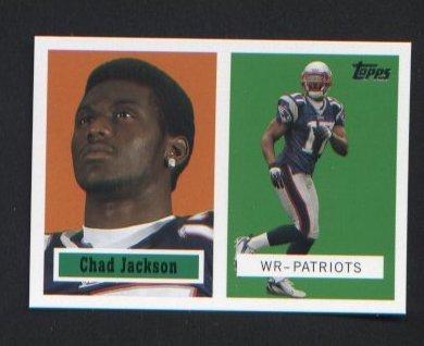 Chad Jackson #10 of 22 N.E. Patriots 2006 ROOKIE Topps Turn Back the Clock