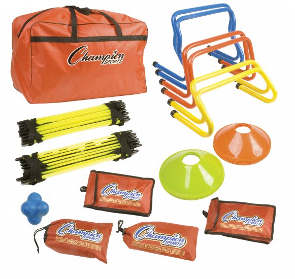 Running Fitness Exercise Crossfit Speed Agility Ladder Chute Harness Hurdle Set