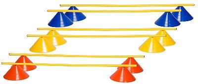 Champion Sports Disc Cone Hurdles Set 6