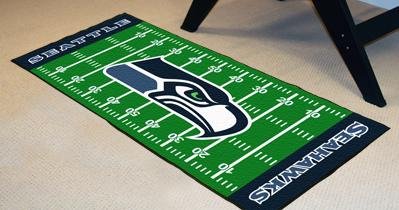 SEATTLE SEAHAWKS FOOTBALL FIELD RUG GAME MAT FREE SHIP