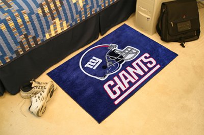 NEW YORK GIANTS NFL FOOTBALL TEAM HELMET RUG GAME MAT