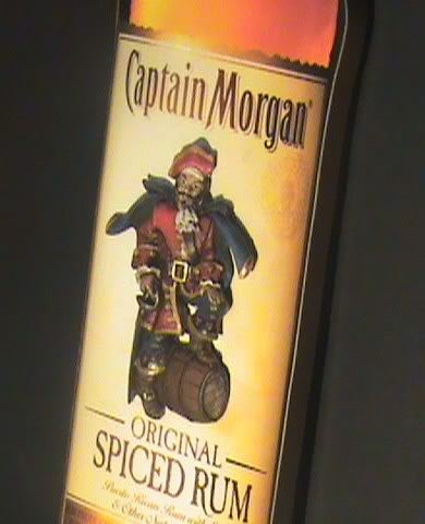 Captain Morgan Original Spiced Rum Bottle 3D Wood Bar Sign