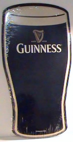 Guinness Draught Irish Pub Beer Pint Glass Tin Bar Sign