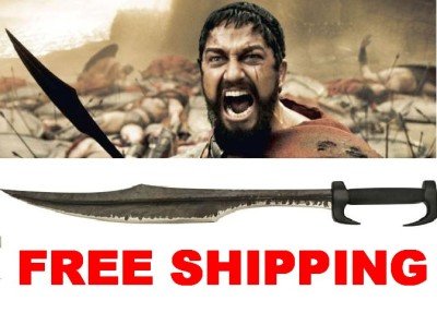 Authentic Leonidas Spartan Warrior 300 Movie War Gladiator Sword
