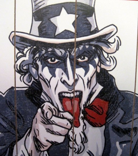 I Want You KISS ARMY Rock Band Concert Wood Poster Sign