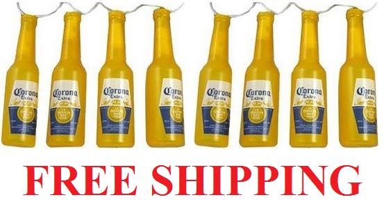 Corona Extra Beer Bottle Party Bar Pub Christmas Tree String Lights
