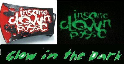 Insane Clown Posse ICP Glow in Dark Carnival Hatchetman Belt Buckle