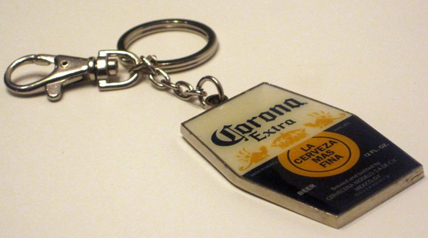 Corona Extra Beer Cerveza Keychain Keyring FOB