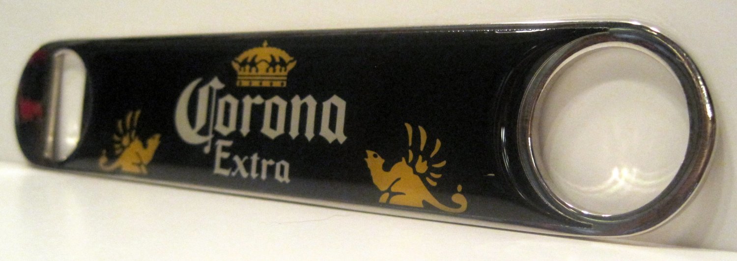 Corona Extra Cerveza Beer Bartender Barware Flat Metal Bar Bottle Cap Opener