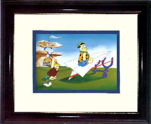 FLINTSTONE'S Fred and Barny BED ROCK AIR PORT #A393