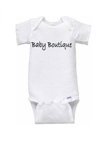 "Baby Boutique" Logo Short Sleeve Onesie