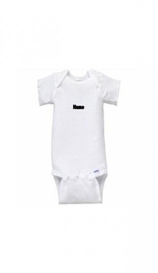 Custom Embroidered Short Sleeve Onesie