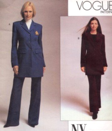 Vogue Pattern 2678 NY NY Pant Suit Size 12-16 OOP