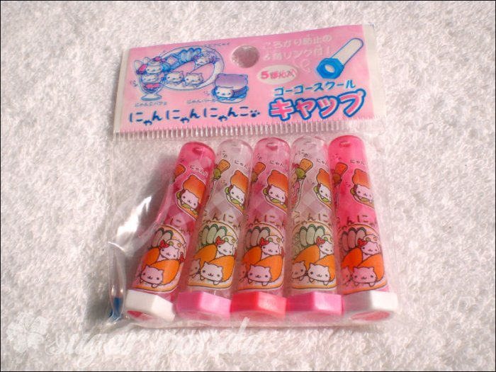 san-x nyan nyanko pencil caps
