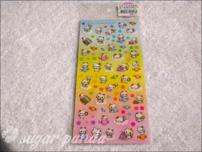 q-lia nyancororin sticker sheet
