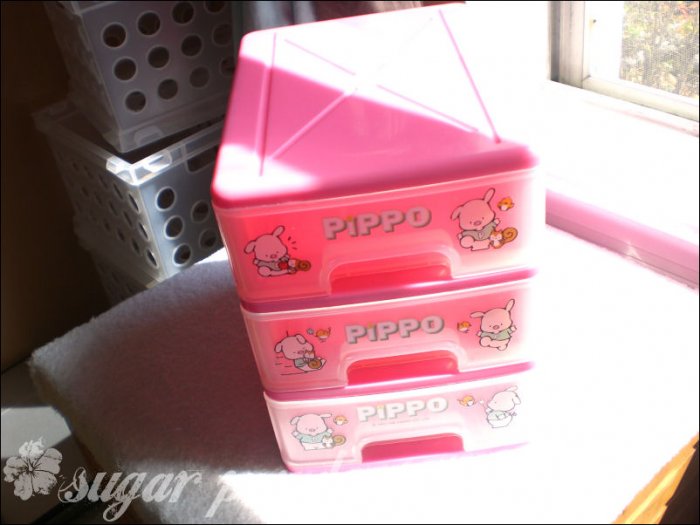 vintage sanrio pippo storage drawers