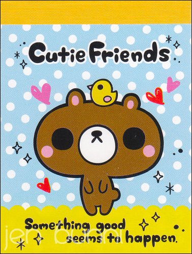 pool cool cutie friends mini memo pad