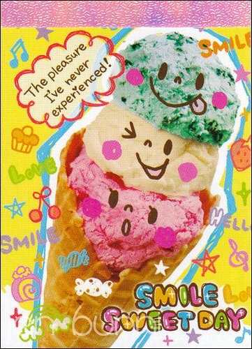 kamio smile sweet day mini memo pad