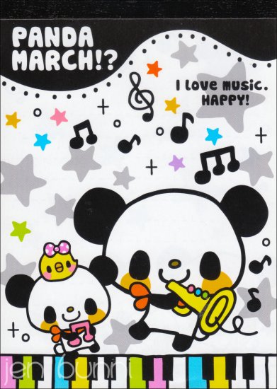 q-lia panda march memo pad