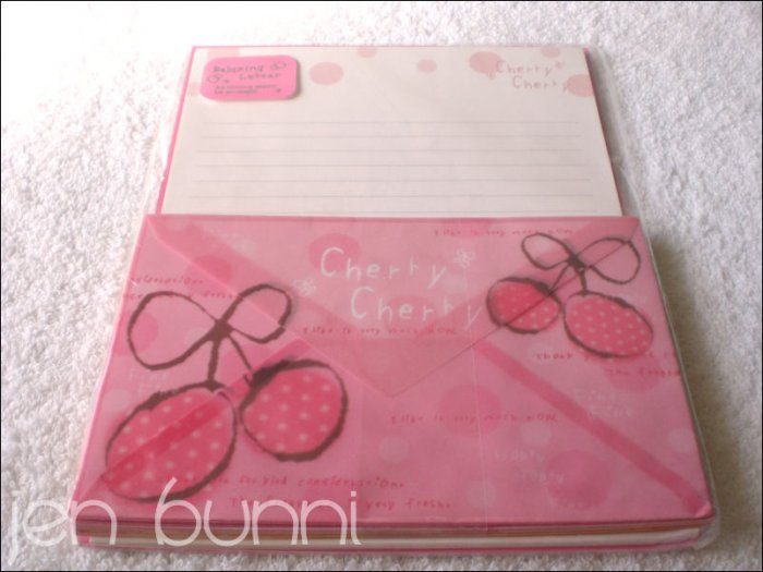 cherry cherry letter set