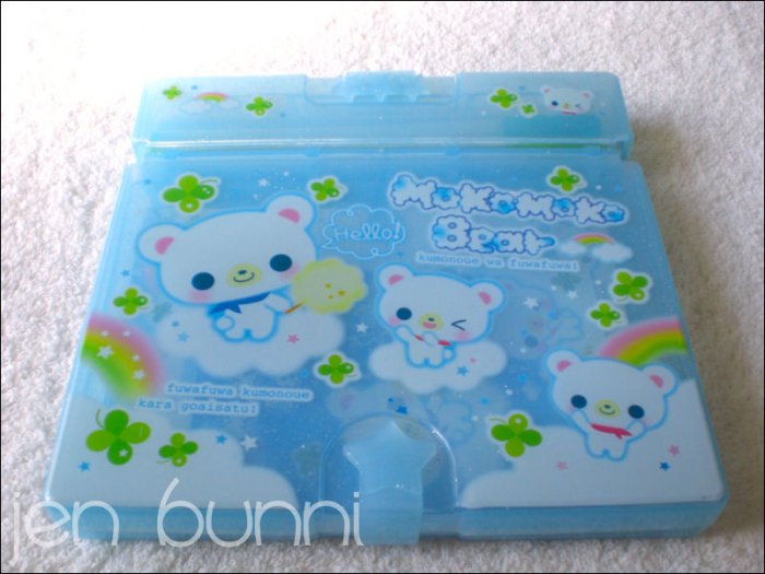 q-lia mokomoko bear letter set with case