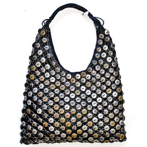 Chico's Black "Button" Purse/Handbag/Shoulder Bag
