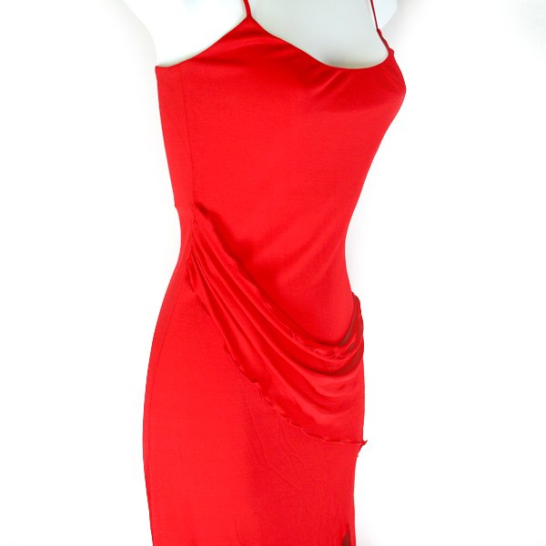 Yigal Azrouel Strappy Red Drape Cocktail Dress Women's Size 0 (XS)