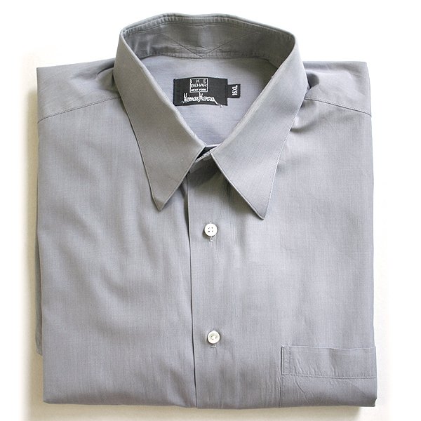 Ike Behar Neiman Marcus Gray Men's Dress Shirt Size 16 XL