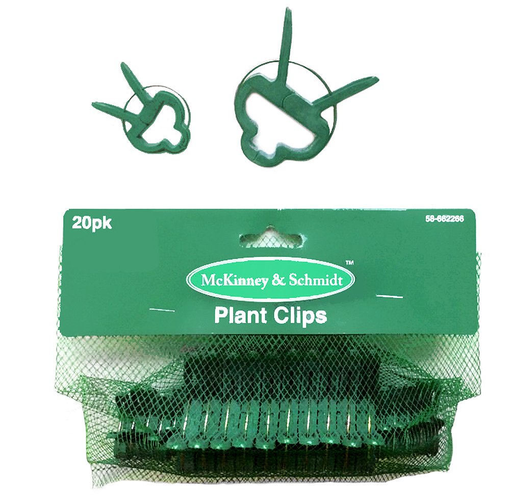 Set of 20 Plant Clips Tomato Garden Trellis Vine Square Foot Gardening