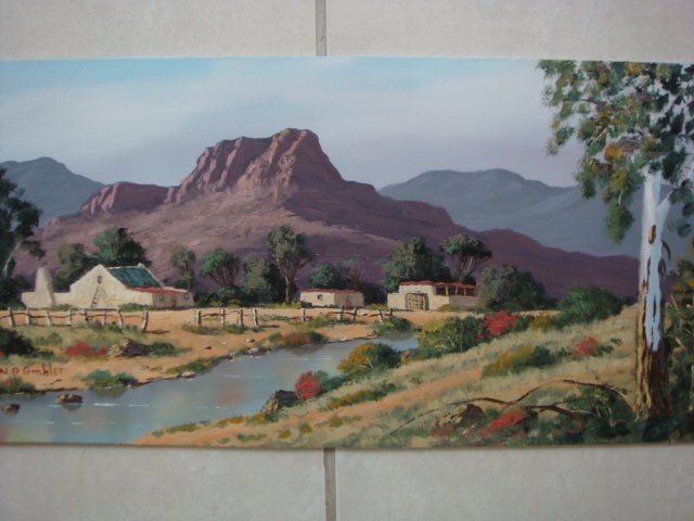 Original Oil Painting - South African Artist - Rawsonville