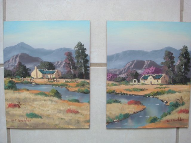 Original Oil Painting - South African Artist - Robertson(Set)