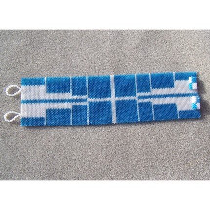 Mirrored Images Cuff - Peyote Bead Pattern