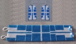 Mirrored Images Cuff and Earring Set - Peyote Bead Pattern
