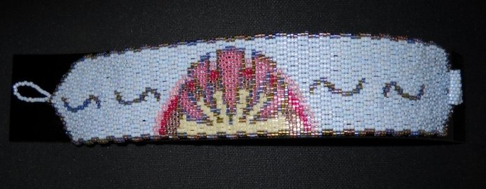 Peaceful Beach at Sunset Cuff - Peyote Bead Pattern