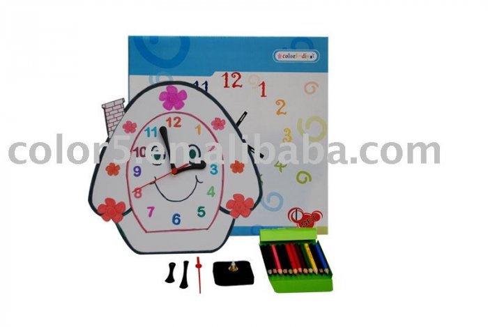 Children clock; Paper clock; Toy clock (DIY-C003)