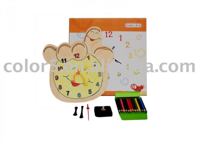 Children clock; Paper clock; Toy clock (DIY-C002)